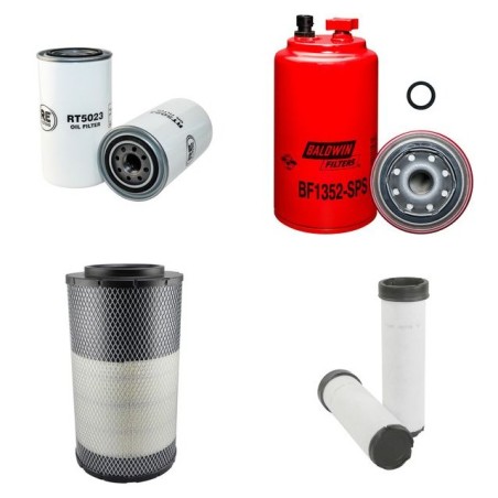 Filter Kit for JCB Fastrac 2140 with Cummins Engine Air, Oil, Fuel Filters
