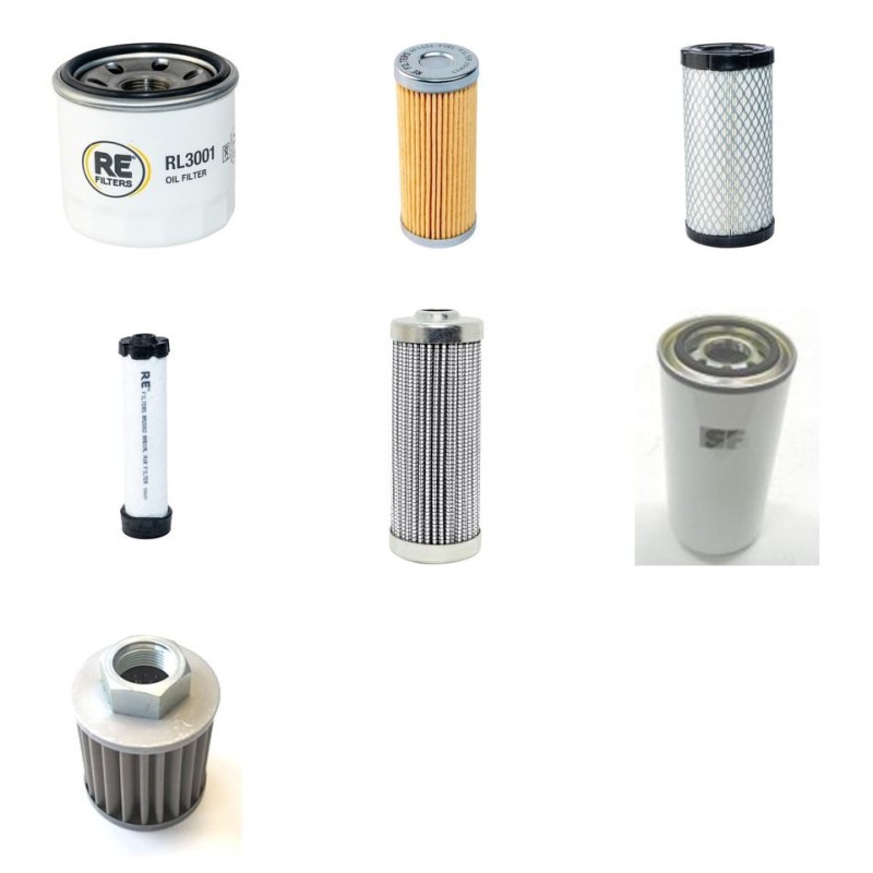 Filter Kit for John Deere 500 TripleMower with Yanmar Engine