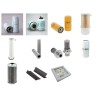 Filter kit suitable for CAT M320 with CAT Engine Serial No 6WL1-
