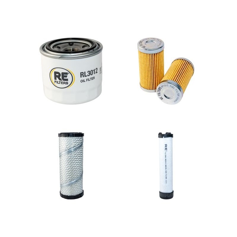 Filter Kit for John Deere 790 with Yanmar Engine Air, Oil, Fuel Filters