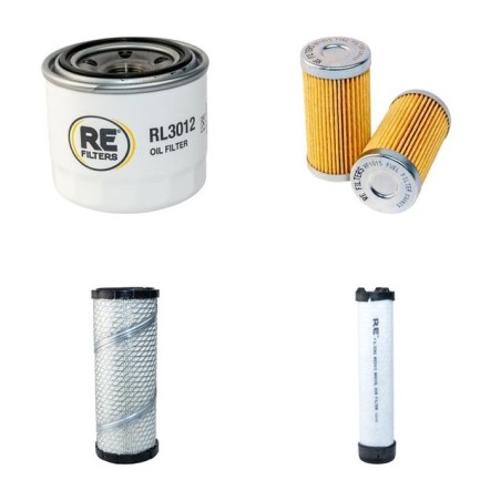 JOHN DEERE 790 Filter Service Kit w/Yanmar Eng. Air, Oil, Fuel Filters