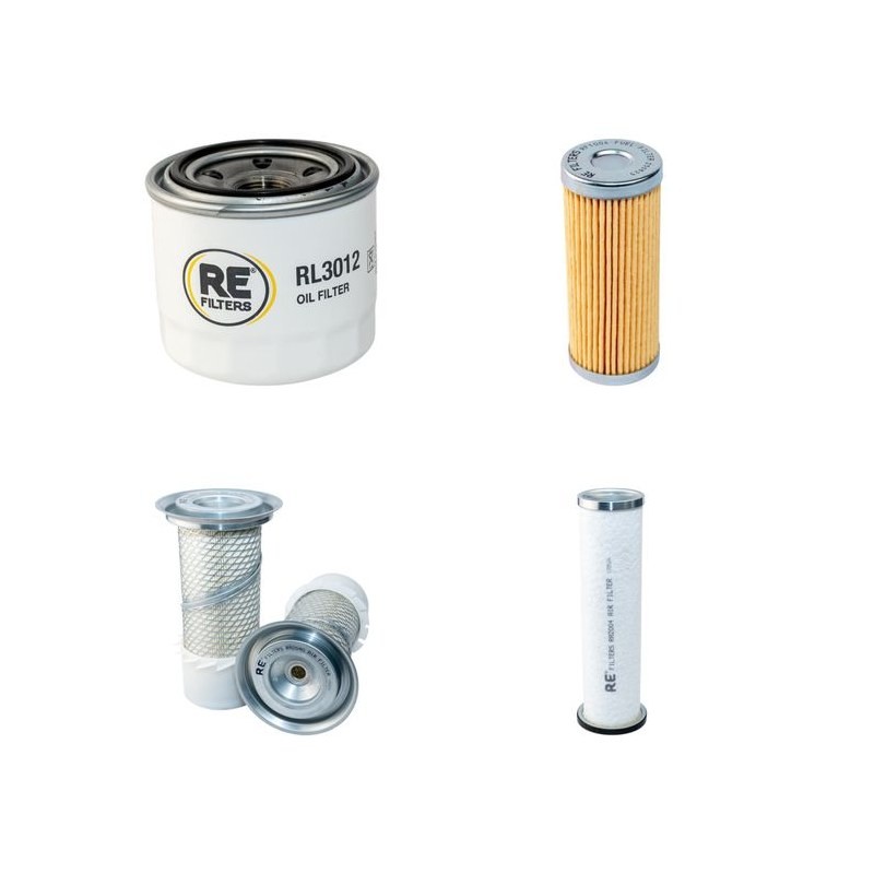 Filter Kit for John Deere Tractor 1050 - Air, Oil, Fuel Filters S/N -11000