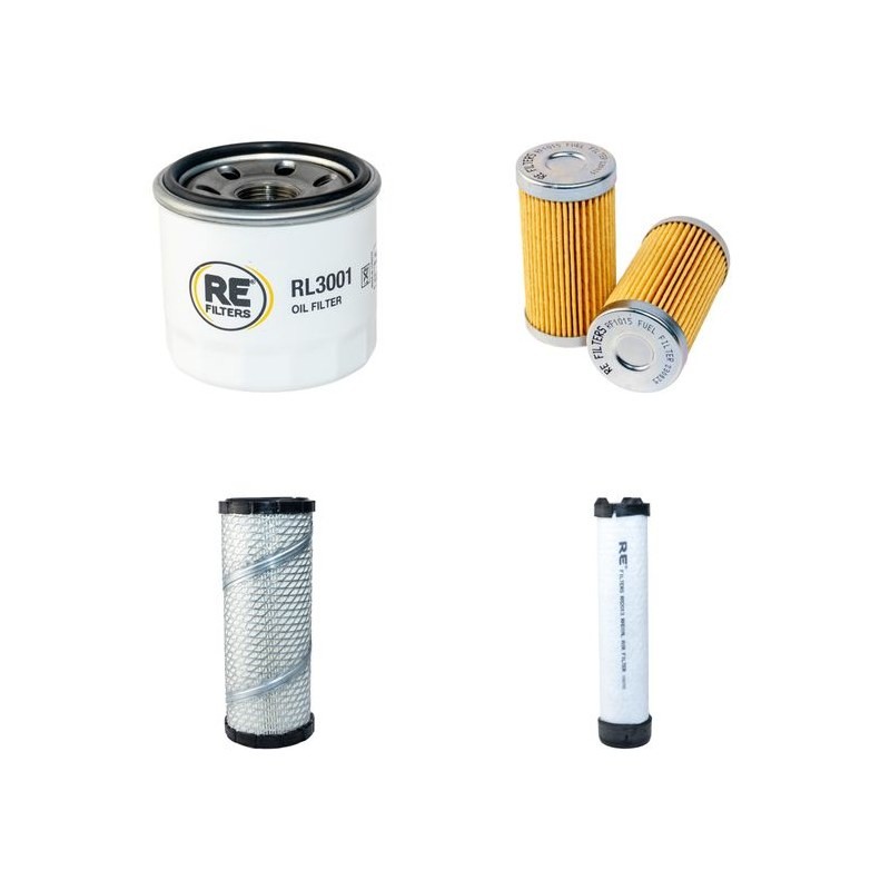 John Deere 1435 Mower Filter Service Kit - Air, Oil, Fuel Filters