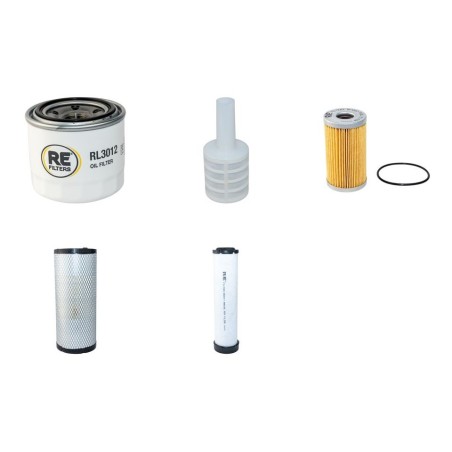 Filter Kit for John Deere 1600 Turbo S2 Air Oil mFuel Filters