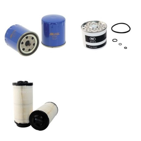 Filter Kit for John Deere 19032RM Air Oil Fuel Filters with PEUGEOT 4UD 1V940 Engine