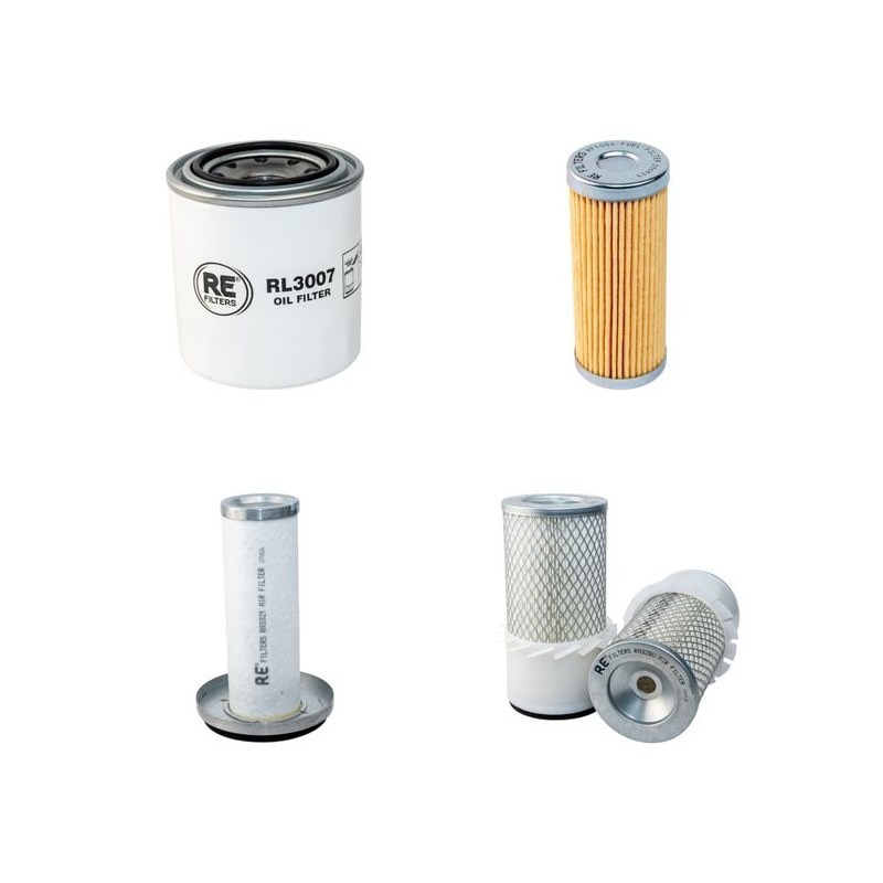 Filter Kit for John Deere 3235A Air Oil Fuel Filters with Yanmar 3015D002 Engine