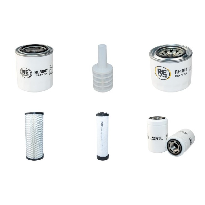 Filter Kit for John Deere 3235C FAIRWAY with Yanmar 3Tnv Engine 2007-