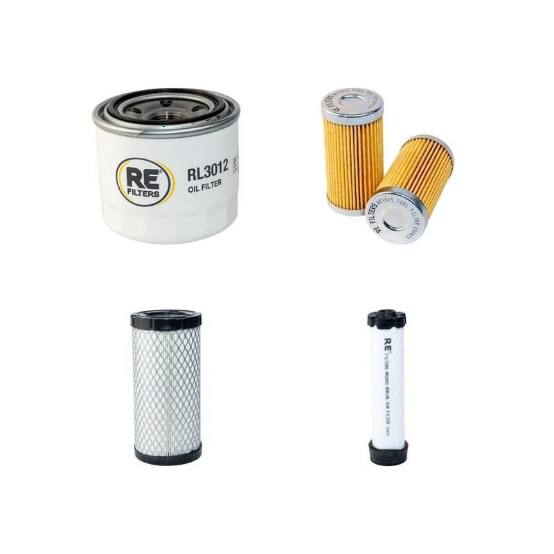 Filter Kit for John Deere 4115HST Air Oil Fuel Filters with Yanmar 3TNE78A Engine