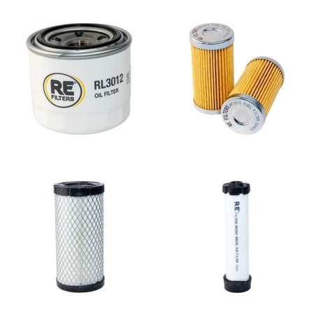 Filter Kit for John Deere 4115HST Air Oil Fuel Filters with Yanmar 3TNE78A Engine