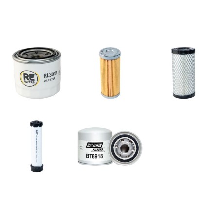 Filter Kit for John Deere PRO GATOR 2040/A with Yanmar 3TNV76 Engine