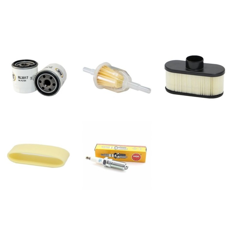 Filter Kit for John Deere X300, X300R, X304 Air, Oil, Fuel, Spark Plugs