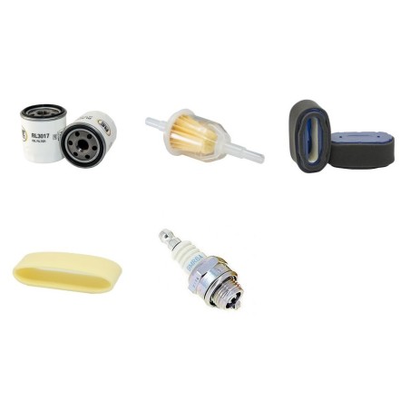 JOHN DEERE X324, X360 X500 Filter Service Kit Air, Oil, Fuel, Spark Plug