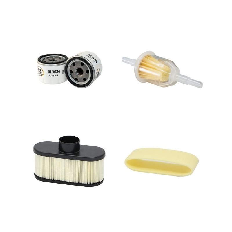 Filter Kit for John Deere X534 Air Oil Fuel Filters with Kawasaki FS 730V Engine