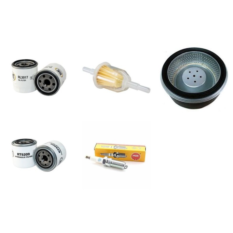 Filter Kit for John Deere X700 Lawn Tractor Air, Oil, Fuel, Spark Plugs