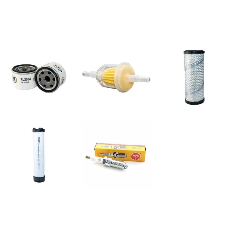 Filter Kit for John Deere Z930R Z-Trak Mower Air, Oil, Fuel Filters Spark