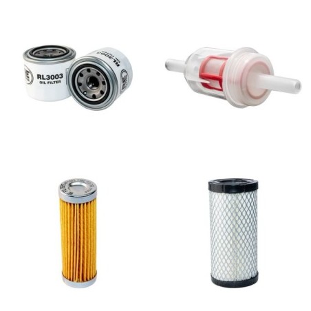 KIOTI CK 20 (HST) Filter Service Kit w/Deadong 3C093A Eng. Air, Oil, Fuel Filters