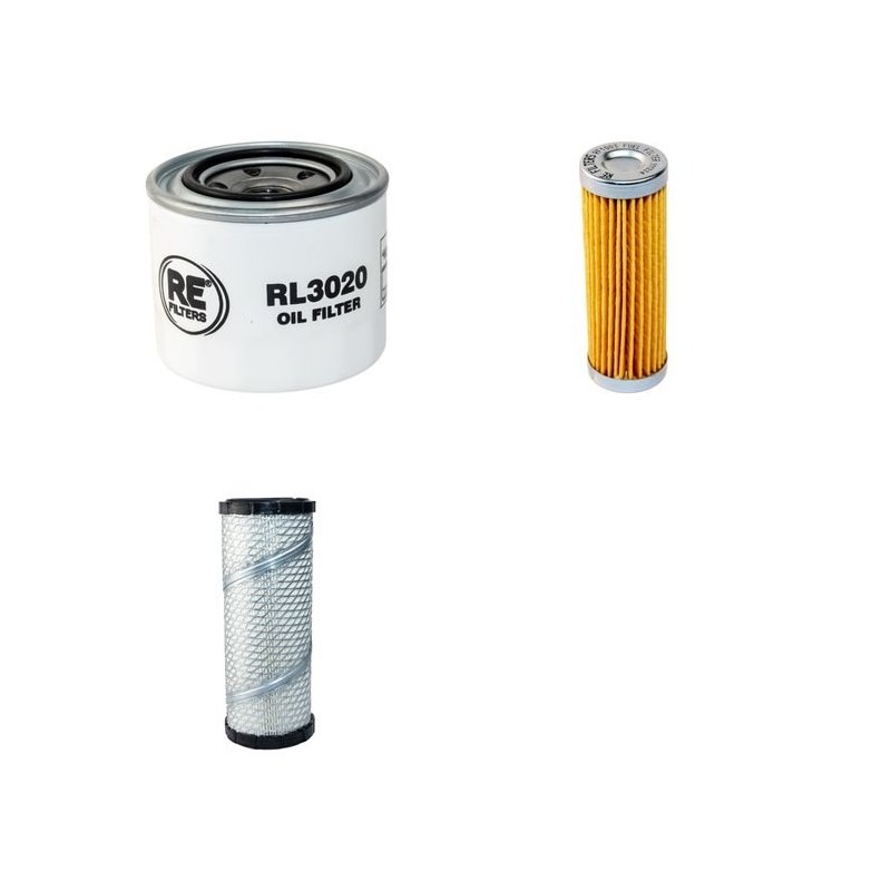 KIOTI CK 2810 Filter Service Kit Air Oil Fuel Filters w/3A139LWB Eng.