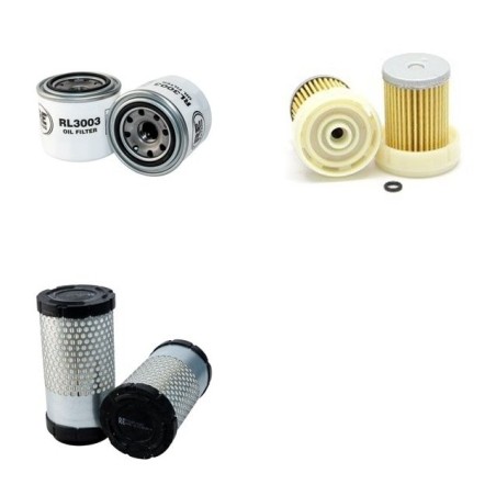 Filter Kit for Kubota B 2530 DC Air Oil Fuel Filters