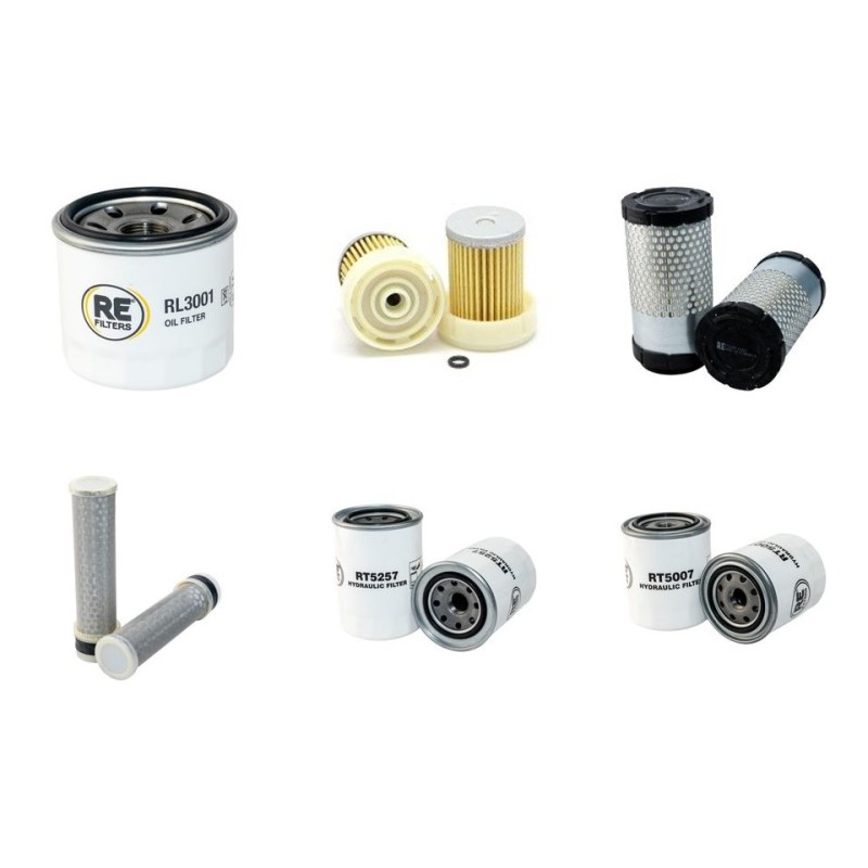 Filter Kit for Kubota B 7400 HSD with Kubota D 722 Engine