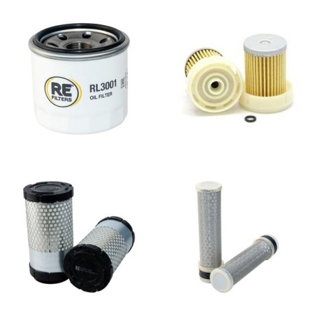 KUBOTA B 7410 DT Filter Service Kit Air Oil Fuel Filters w/Kubota D 782-ED20 Eng.