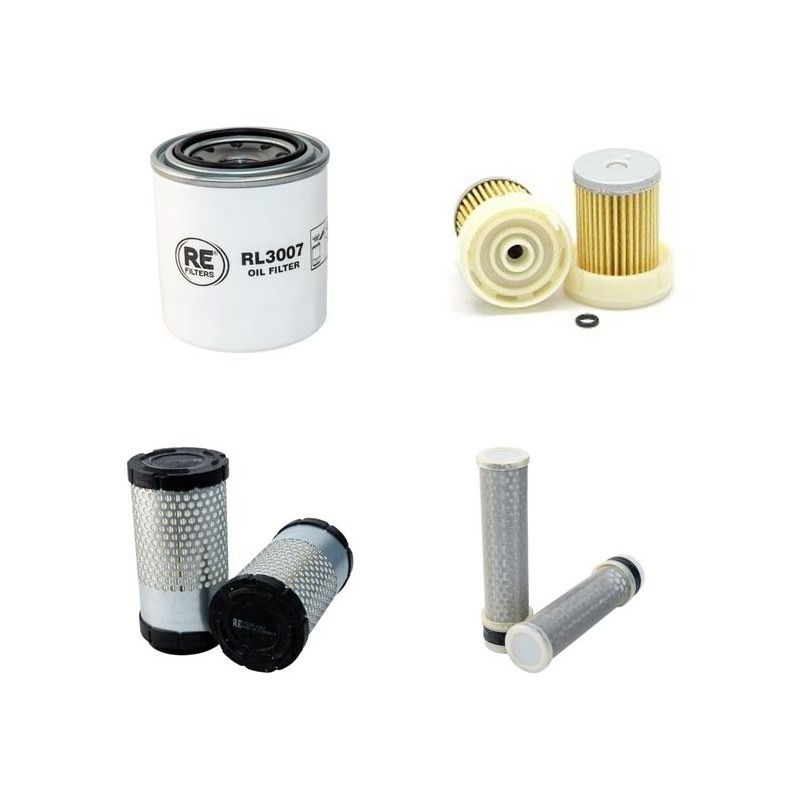 KUBOTA B 7800 HSD Filter Service Kit Air Oil Fuel Filters w/Kubota V 1505-E Eng.