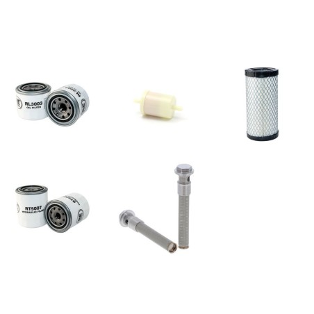 Filter Kit for Kubota BX 23 LB-T with Kubota D 905-E Engine
