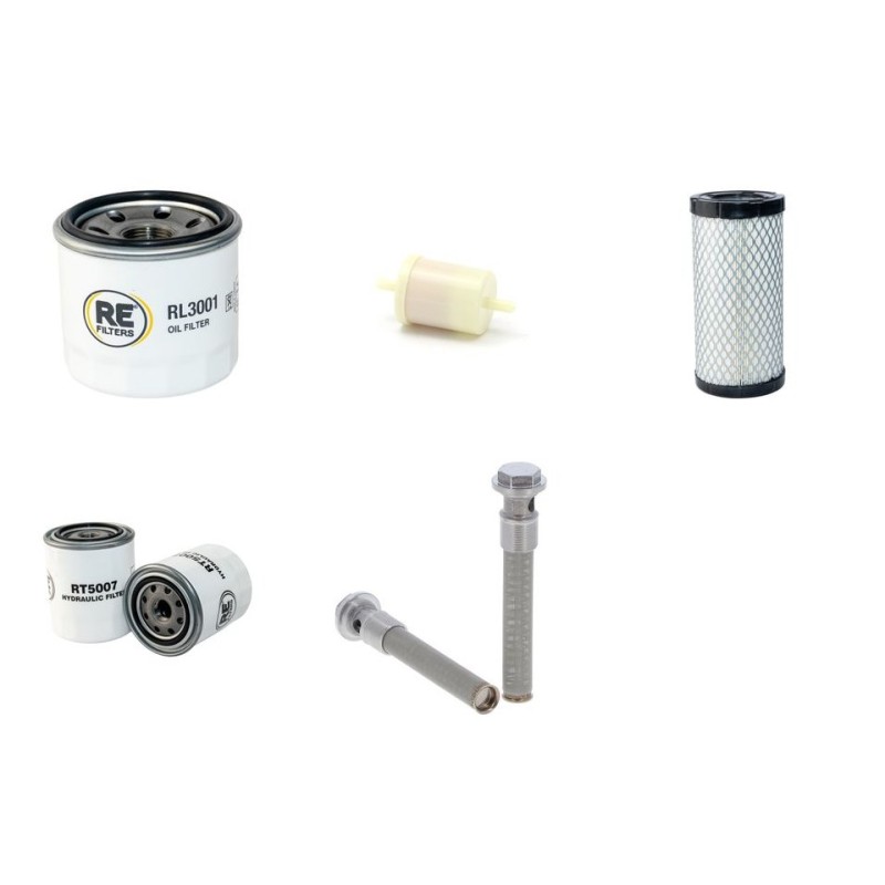 Filter Kit for Kubota BX 2230 D with Kubota D 902-E2B x2 Engine