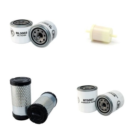 KUBOTA F 2260R Filter Service Kit w/Kubota D 1005EFM Eng. Serial No 10364-