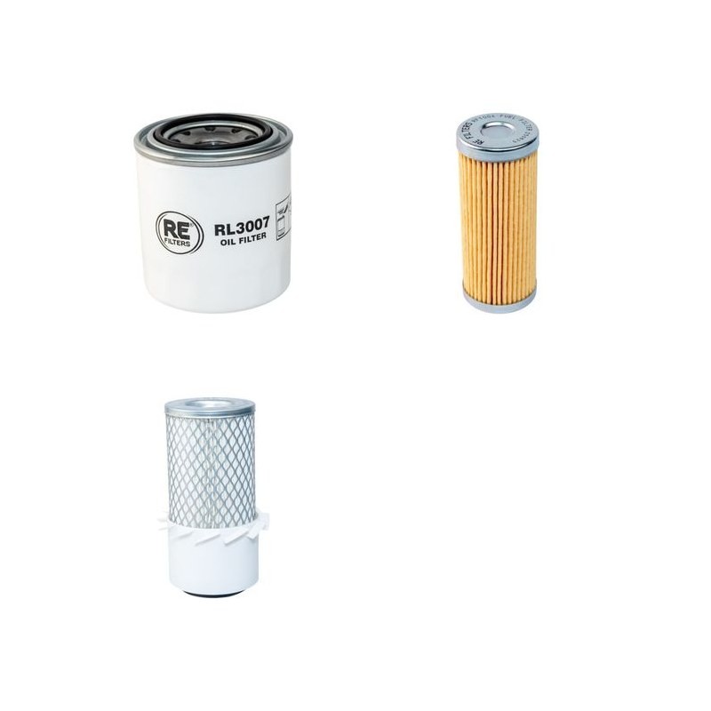 Kubota F2400, F2400B Filter Service Kit Air, Oil, Fuel Filters