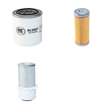 Kubota F2400, F2400B Filter Service Kit Air, Oil, Fuel Filters