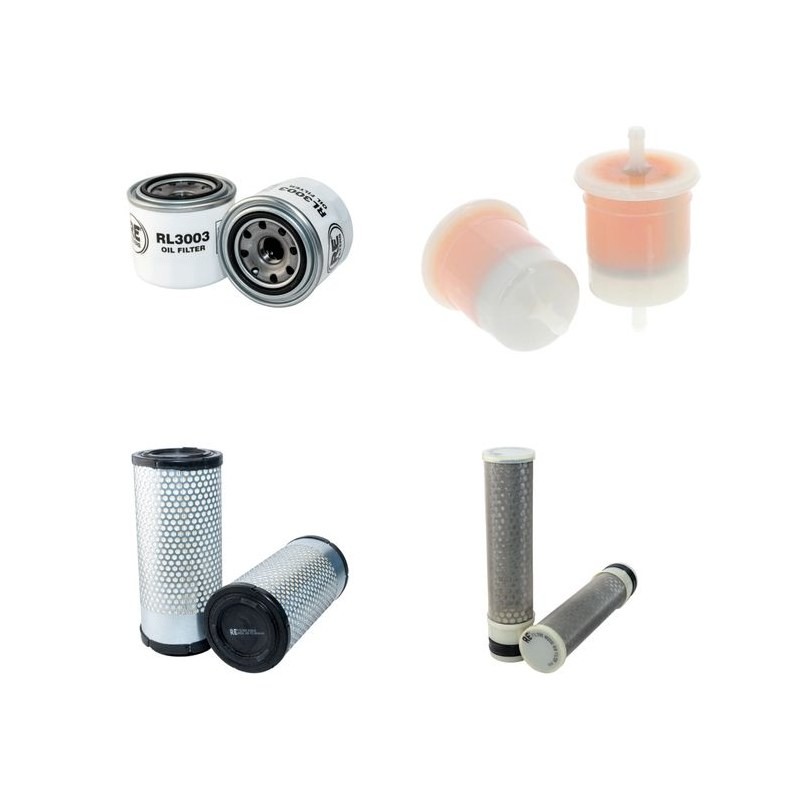 KUBOTA F 2880 Filter Service Kit Air Oil Fuel Filters w/Kubota D 1105E2FM2 Eng. SN  RA2029