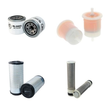 Filter Kit for Kubota F 2880 Air Oil Fuel Filters with Kubota D 1105E2FM2 Engine SN RA2029