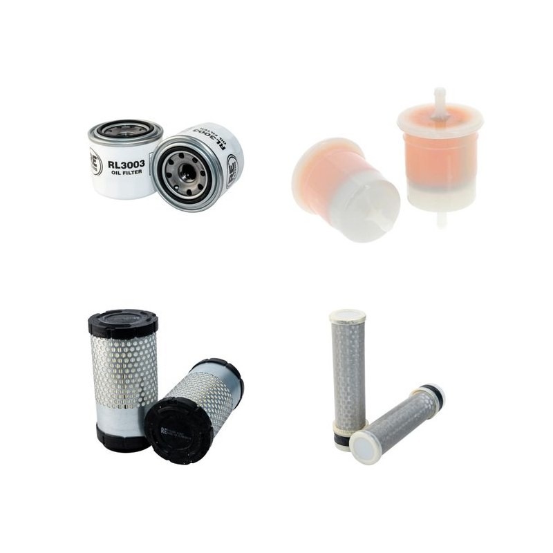 Filter Kit for Kubota F 2880 with Kubota D 1105E2FM2 Engine Air, Oil, Fuel Filters