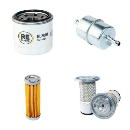 Filter Kit for Kubota G2 with DIESEL ENGINE Engine Air, Oil, Fuel Filters
