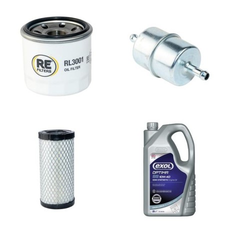 Filter Kit for Kubota GR 1600-II Engine Filter & Lubricant Service Kit