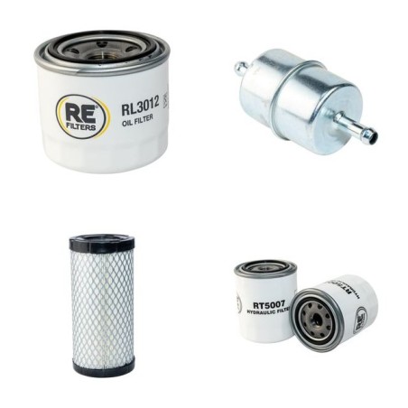 Kubota GR2110, GR2120 Filter Service w/ Kit Kubota D782 Engine
