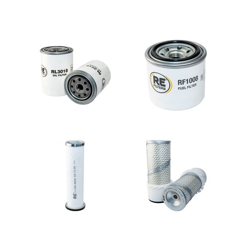 Filter Kit for Kubota L 345 with Kubota V 1501 Engine