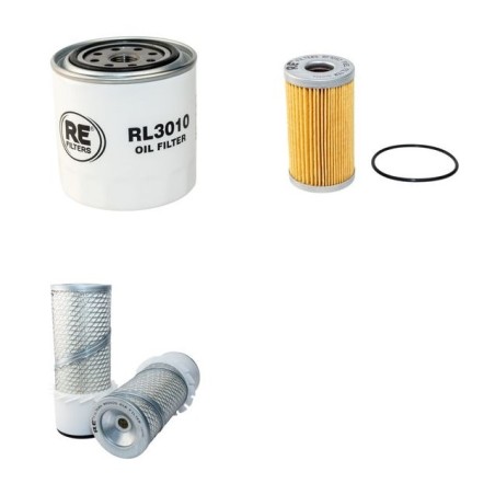 Filter Kit for Kubota L 2850 F Air Oil Fuel Filters with Kubota V1702-DI-A Engine SN Single Air