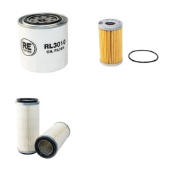 Filter Kit for Kubota L 2900 F Air Oil Fuel Filters with Kubota D1503-L-A Engine SN Single Air