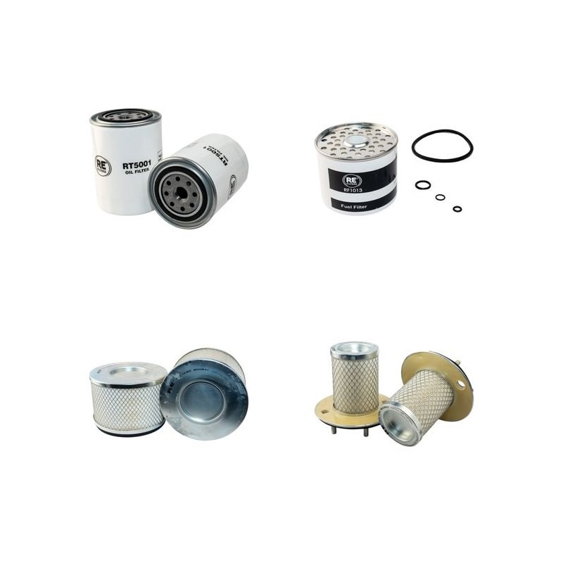 CAT V 80 E Filter Service Kit Air Oil Fuel Filters w/Perkins 4.236 Eng.