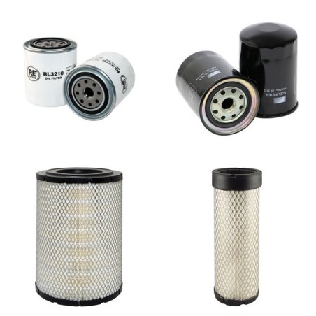 Filter Kit for Kubota M 128  xDT Air Oil Fuel Filters with Kubota Engine