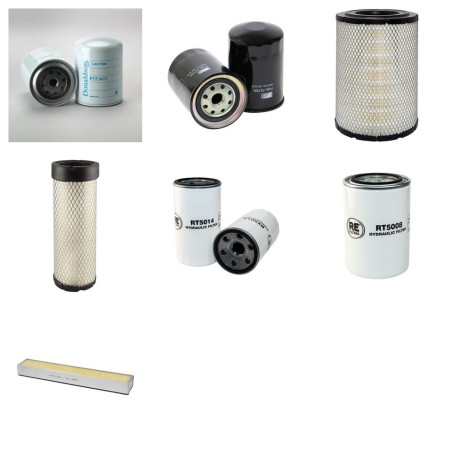Filter Kit for Kubota M 128  xDT-C with Kubota F5802-TE2-AFQ Engine SN 50481- YR 2006- 125 CH