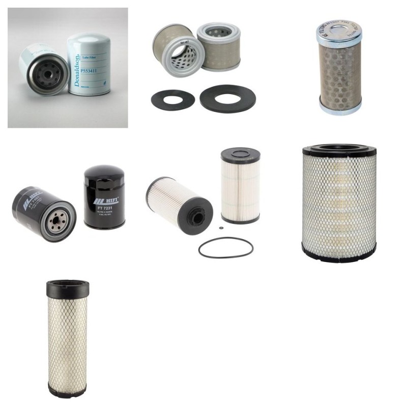 KUBOTA M 135 GX Filter Service Kit Air Oil Fuel Filters w/Kubota Eng.   YR  2012-