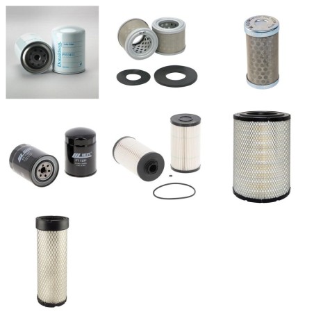 Filter Kit for Kubota M 135 G x Air Oil Fuel Filters with Kubota Engine YR 2012-