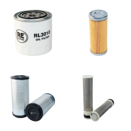 Filter Kit for Kubota ST 35 Air Oil Fuel Filters with Kubota Engine YR 2003-