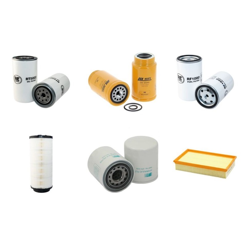 LINDNER UNITRAC 92 CommonRail Filter Service Kit w/Perkins 1104D-E44T COMMON RAIL Eng.