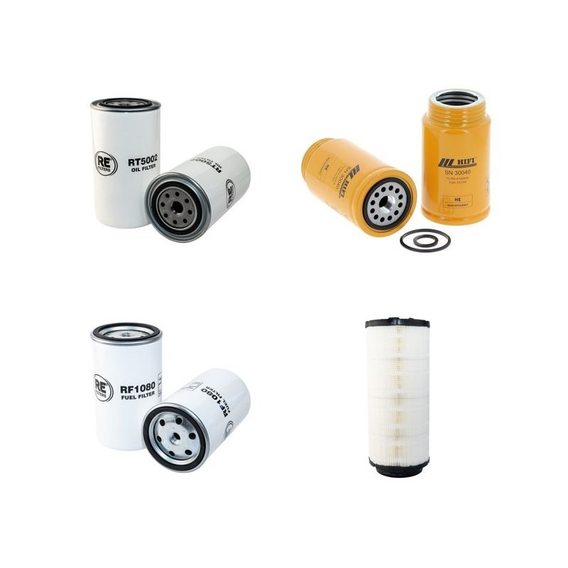 LINDNER UNITRAC 92 CommonRail Filter Service Kit Air Oil Fuel Filters w/Perkins 1104D-E44T COMMON RAIL Eng.