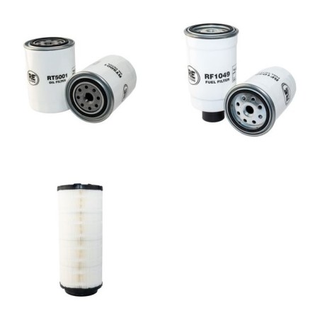 LINDNER UNITRAC 95 Filter Service Kit Air Oil Fuel Filters w/Perkins PHASER Eng.   YR  1.98-