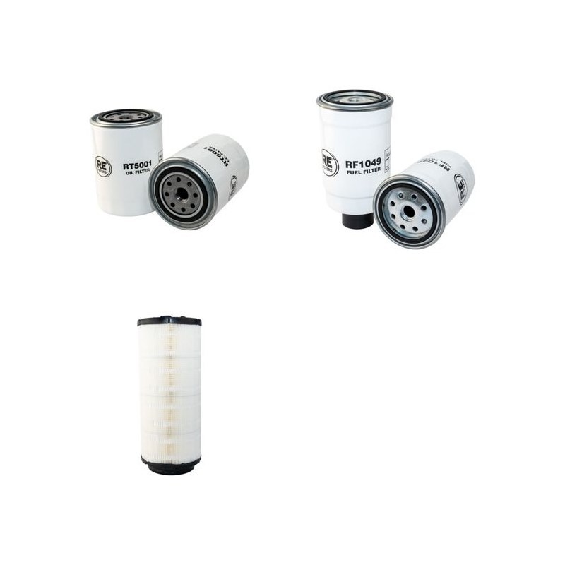 LINDNER UNITRAC 100 Filter Service Kit Air Oil Fuel Filters w/Perkins PHASER 110TI TURBO Eng.   YR  7.03-