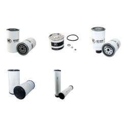 LOGSET 4-F Filter Service Kit Air Oil Fuel Filters w/Perkins 1004-40TW Eng.   YR  2007-